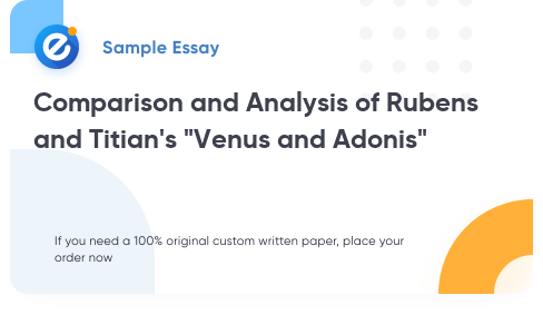 Free «Comparison and Analysis of Rubens and Titian's Venus and Adonis» Essay Sample