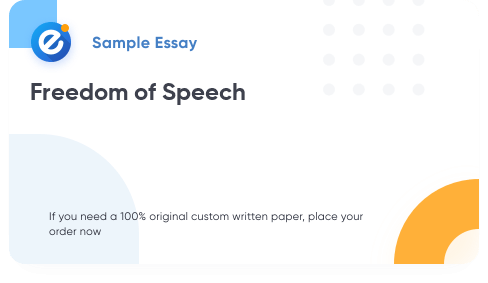 Free «Freedom of Speech» Essay Sample