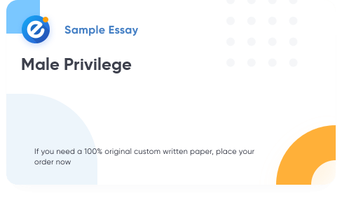 Free «Male Privilege» Essay Sample