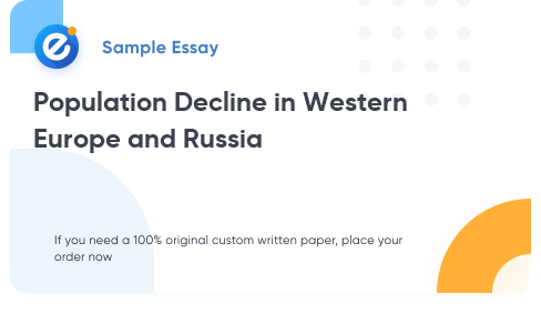 Free «Population Decline in Western Europe and Russia» Essay Sample