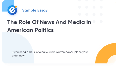 Free «The Role Of News And Media In American Politics» Essay Sample